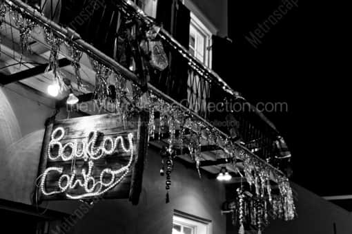 The Bourbon Cowboy in the French Quarter -- New Orleans Black and White Photography