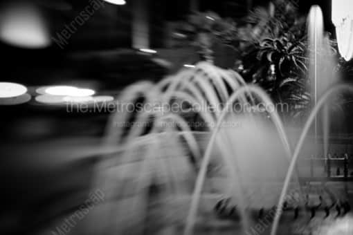 The Fountains at Harrahs -- New Orleans Black and White Photography