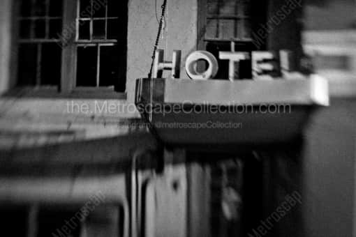 An Old Hotel off St Charles Street -- New Orleans Black and White Photography