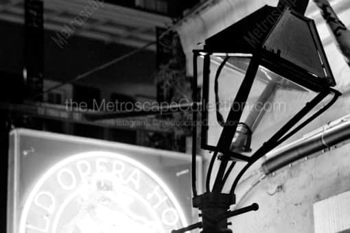A Hurricane Damaged Street Lamp -- New Orleans Black and White Photography