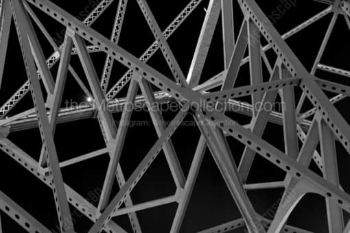 New Orleans Black and White Photography of Support Beams on the Ponchartrain Expressway Bridge Support Beams on the Ponchartrain Expressway Bridge -- New Orleans Black and White Photography