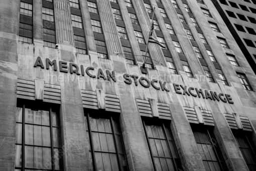 The American Stock Exchange Building -- New York City Black and White Photos