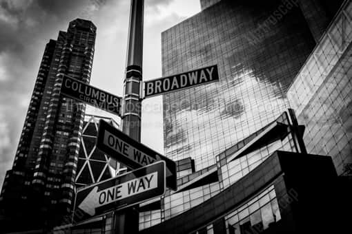 Columbus Circle -- New York City Black and White Photos