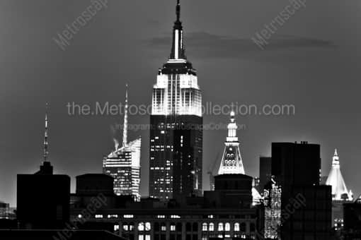 New York City Skyline from Nolita -- New York City Black and White Photos