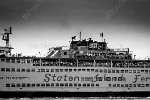 The Staten Island Ferry -- New York City Black and White Photos