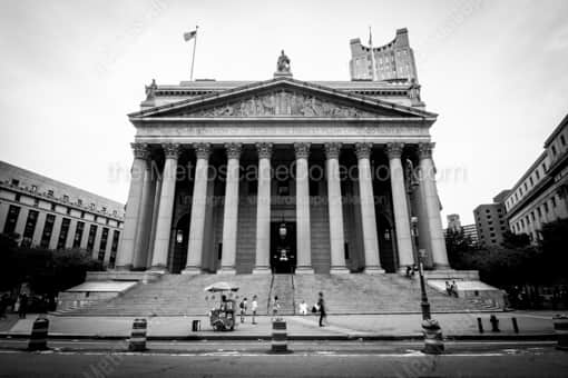 The New York City Supreme Court Building -- New York City Black and White Photos