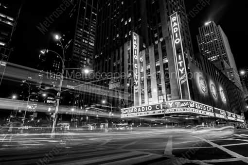 Radio City Music Hall -- New York City Black and White Photos
