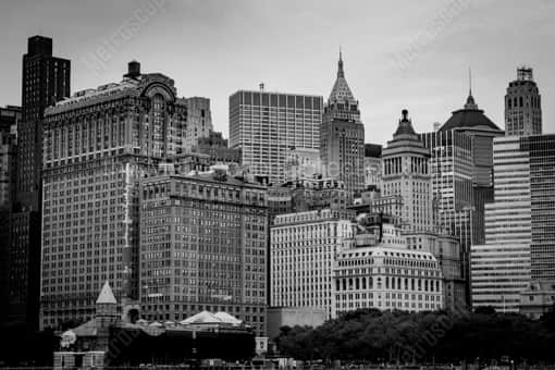 Old New York City Skyline -- New York City Black and White Photos