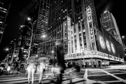 Radio City Music Hall in New York City -- New York City Black and White Photos