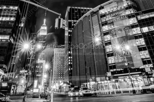 Madison Square Garden and Penn Station -- New York City Black and White Photos