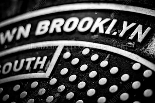 A Brooklyn Manhole Cover -- New York City Black and White Photos