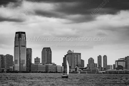 New York City Black and White Photography of The Goldman Sachs Building in Jersey City The Goldman Sachs Building in Jersey City -- New York City Black and White Photography