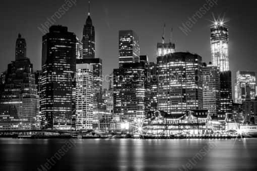 New York City Black and White Photography of The South Street Seaport and Manhattan Financial District The South Street Seaport and Manhattan Financial District -- New York City Black and White Photography