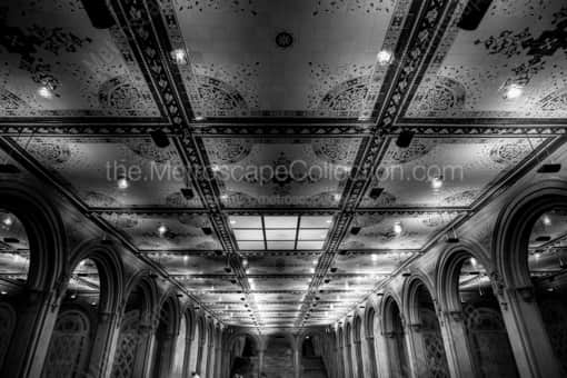 The Bethesda Terrace -- New York City Black and White Photos