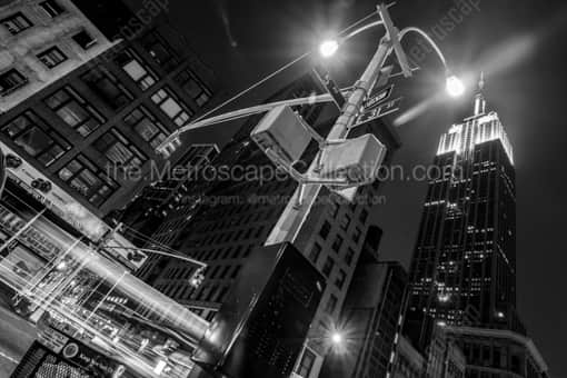 New York City Black and White Photography of The Empire State Building from 31st Street The Empire State Building from 31st Street -- New York City Black and White Photography