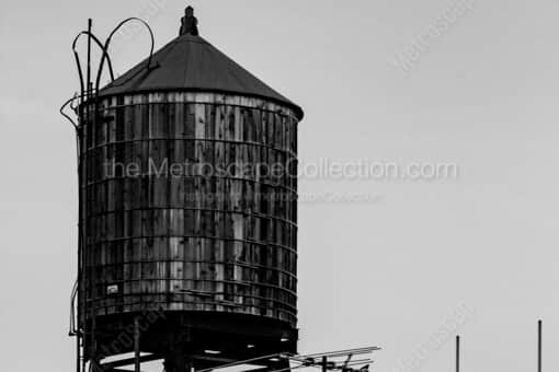 A Manhattan Water Tank -- New York City Black and White Photos