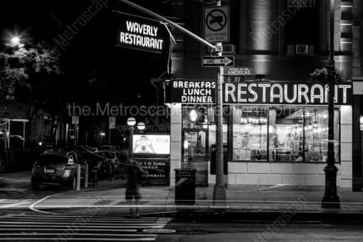The Waverly Restaurant on 6th Avenue -- New York City Black and White Photos