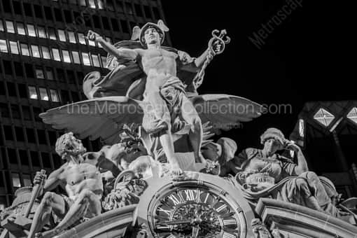 The Top of Grand Central Station -- New York City Black and White Photos