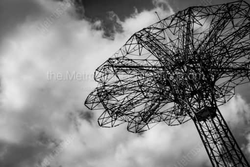 The Coney Island Parachute Ride -- New York City Black and White Photos