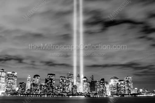 New York City Black and White Photography of The New York City Skyline on September 11 The New York City Skyline on September 11 -- New York City Black and White Photography