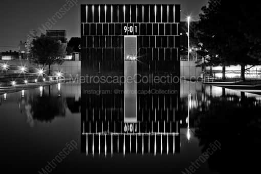 The Oklahoma City Memorial -- Oklahoma City Black and White Photos