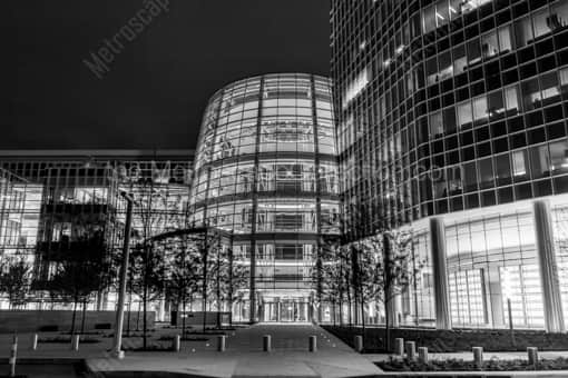 The Concourse of the Devon Tower -- Oklahoma City Black and White Photos