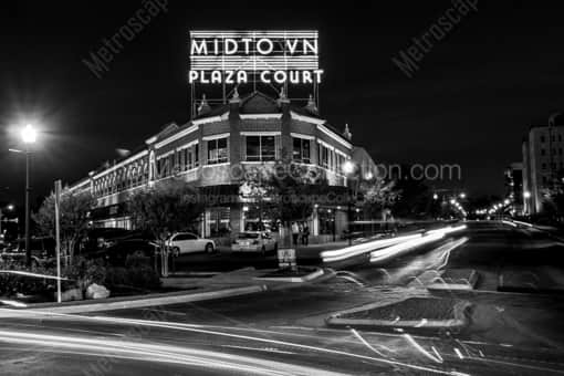 Midtown Plaza Court in Oklahoma City -- Oklahoma City Black and White Photos