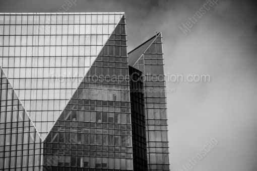 The Top of the Devon Energy Tower -- Oklahoma City Black and White Photos