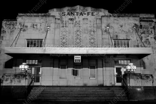 Oklahoma City Black and White Photography of The Santa Fe Amtrak Station in Downtown Oklahoma City The Santa Fe Amtrak Station in Downtown Oklahoma City -- Oklahoma City Black and White Photography