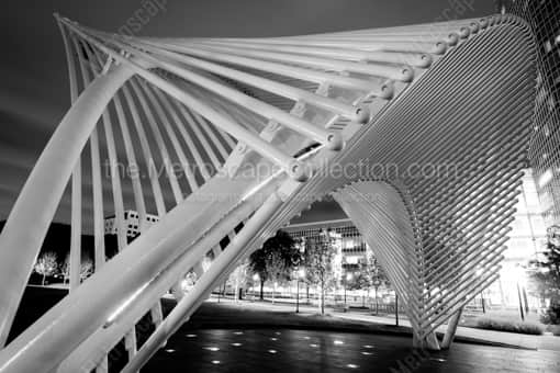 Oklahoma City Black and White Photography of The Outdoor Stage in the Myriad Botanical Gardens The Outdoor Stage in the Myriad Botanical Gardens -- Oklahoma City Black and White Photography