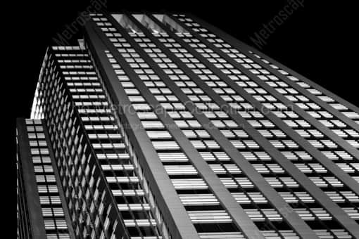 The First National Bank Building at Night -- Omaha Black and White Photos