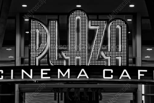 The Plaza Cinema Cafe -- Orlando Black and White Photography