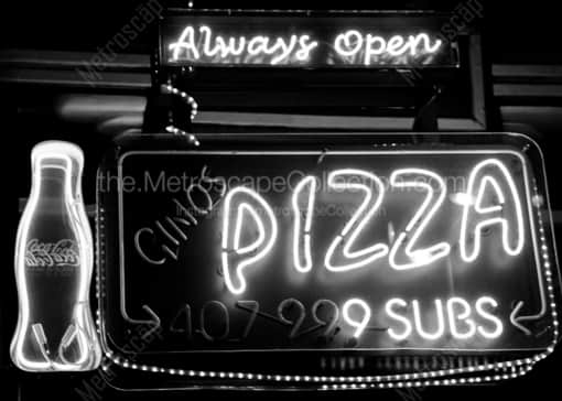 Gino's Pizza and Subs -- Orlando Black and White Photography