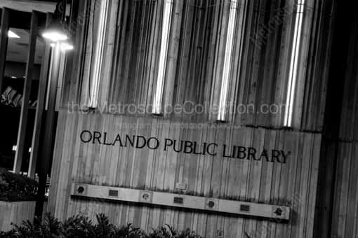 The Orlando Public Library -- Orlando Black and White Photography
