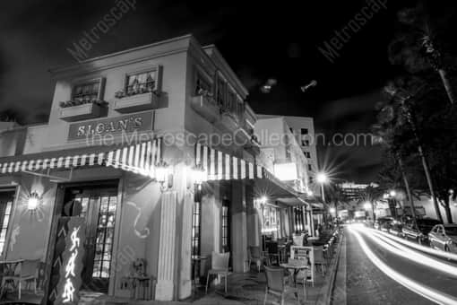 Sloans Ice Cream Shop on Clematis -- Palm Beach Black and White Photos