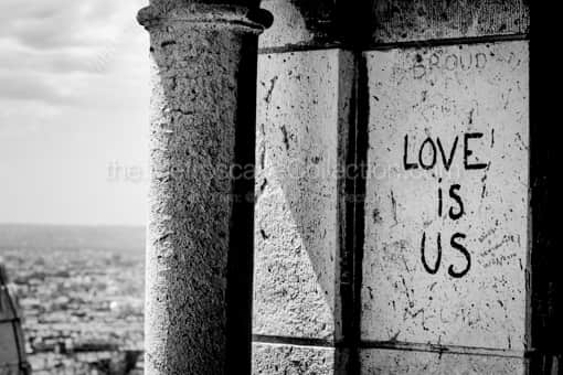 Love is Us -- Paris Black and White Photography