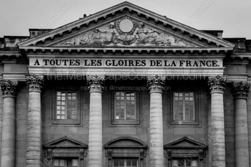 The Palace d'Armes at Versailles -- Paris Black and White Photography