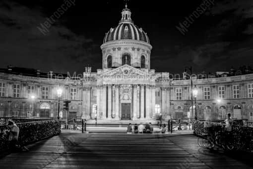 The Institut de France Building -- Paris Black and White Photography