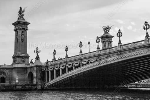 The Pont Alexandre III Bridge -- Paris Black and White Photography