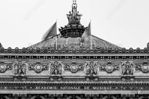Le Nouvel Opera de Paris -- Paris Black and White Photography