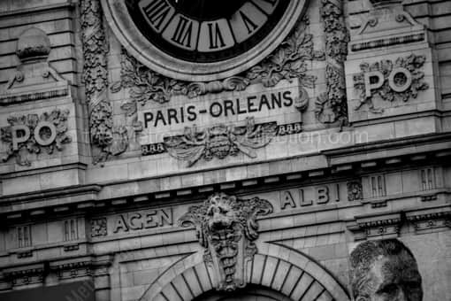 Chemen de Fer de Paris a Orleans -- Paris Black and White Photography