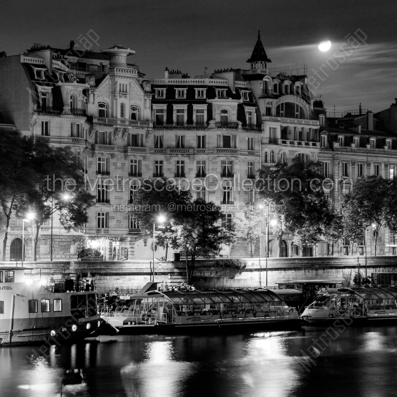 The Hotel Seine landscape black and white Photography The Hotel Seine landscape black and white Photography square crop