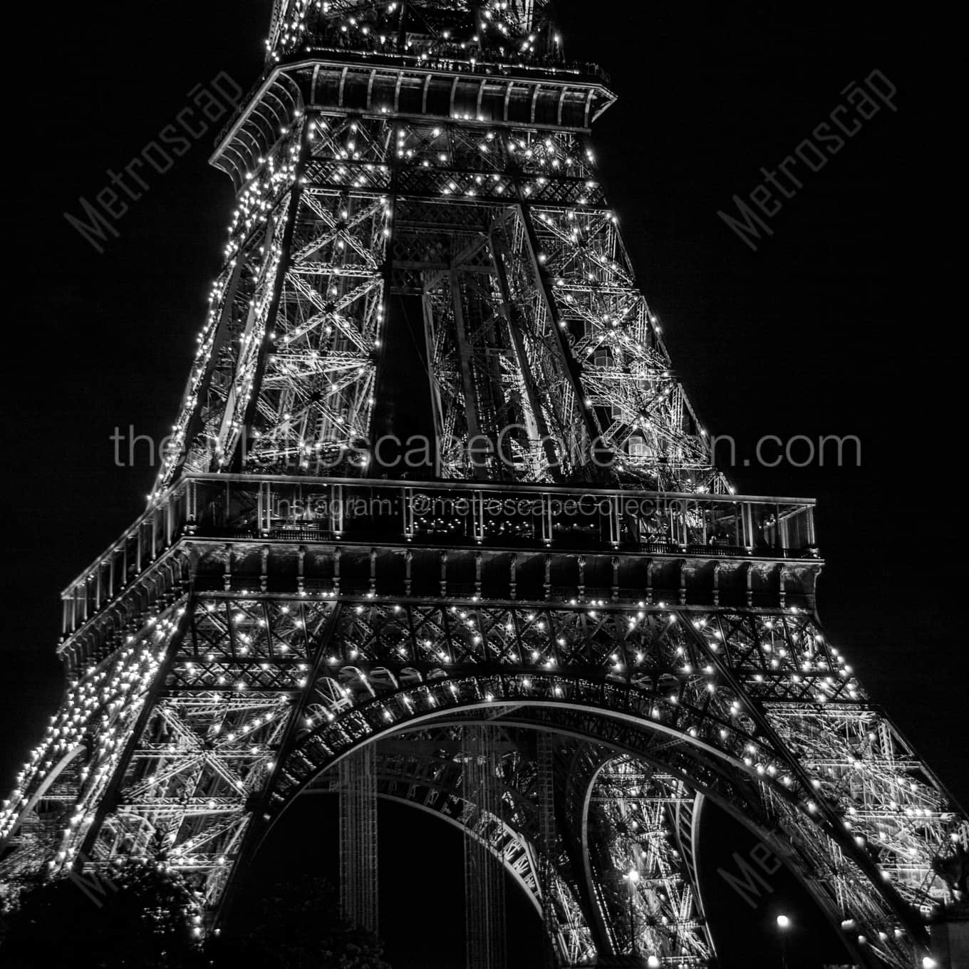 The Bottom of the Eiffel Tower landscape black and white Photography The Bottom of the Eiffel Tower landscape black and white Photography square crop