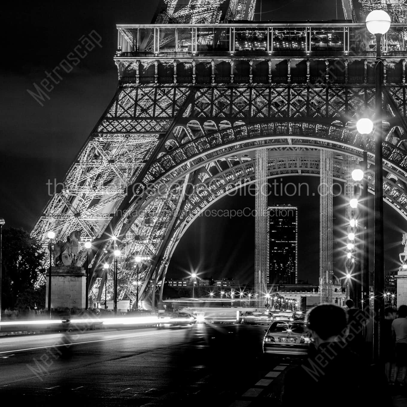 Monparnass Tower from the Eiffel Tower landscape black and white Photography Monparnass Tower from the Eiffel Tower landscape black and white Photography square crop