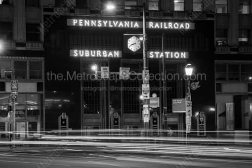The Pennsylvania Railroad Suburban Station at JFK Plaza -- Philadelphia Black and White Photography