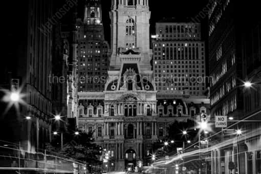 The North Side of Philadelphia City Hall -- Philadelphia Black and White Photography