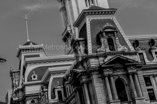 A Tight Shot of Philadelphia City Hall -- Philadelphia Black and White Photography