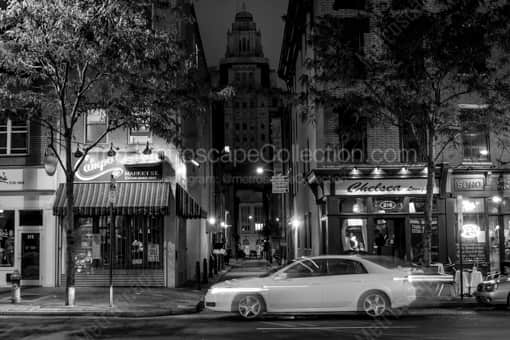 The Chelsea Lounge at Market and Strawberry Street -- Philadelphia Black and White Photography