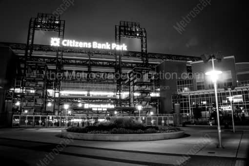 Citizens Bank Park Third Base Gate -- Philadelphia Black and White Photography