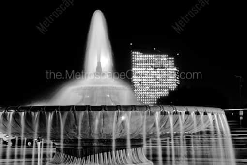 The Kirk Price Fountain -- Philadelphia Black and White Photography